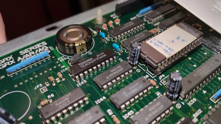 Super capacitor on the GRX-300AG main board
